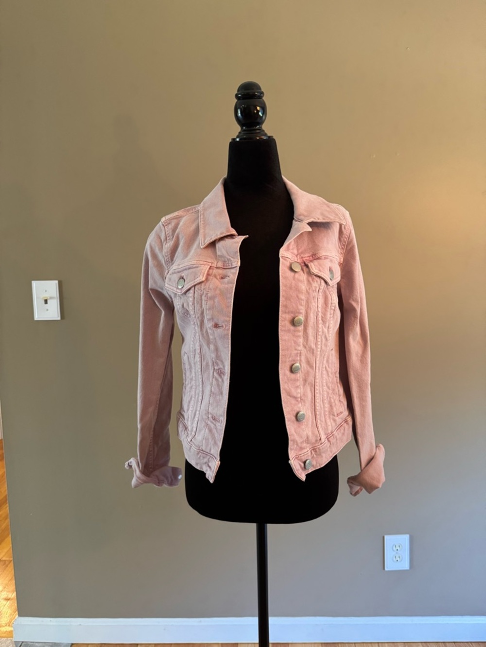 LOFT Light Pink Denim Jacket - Feminine Jean Jacket